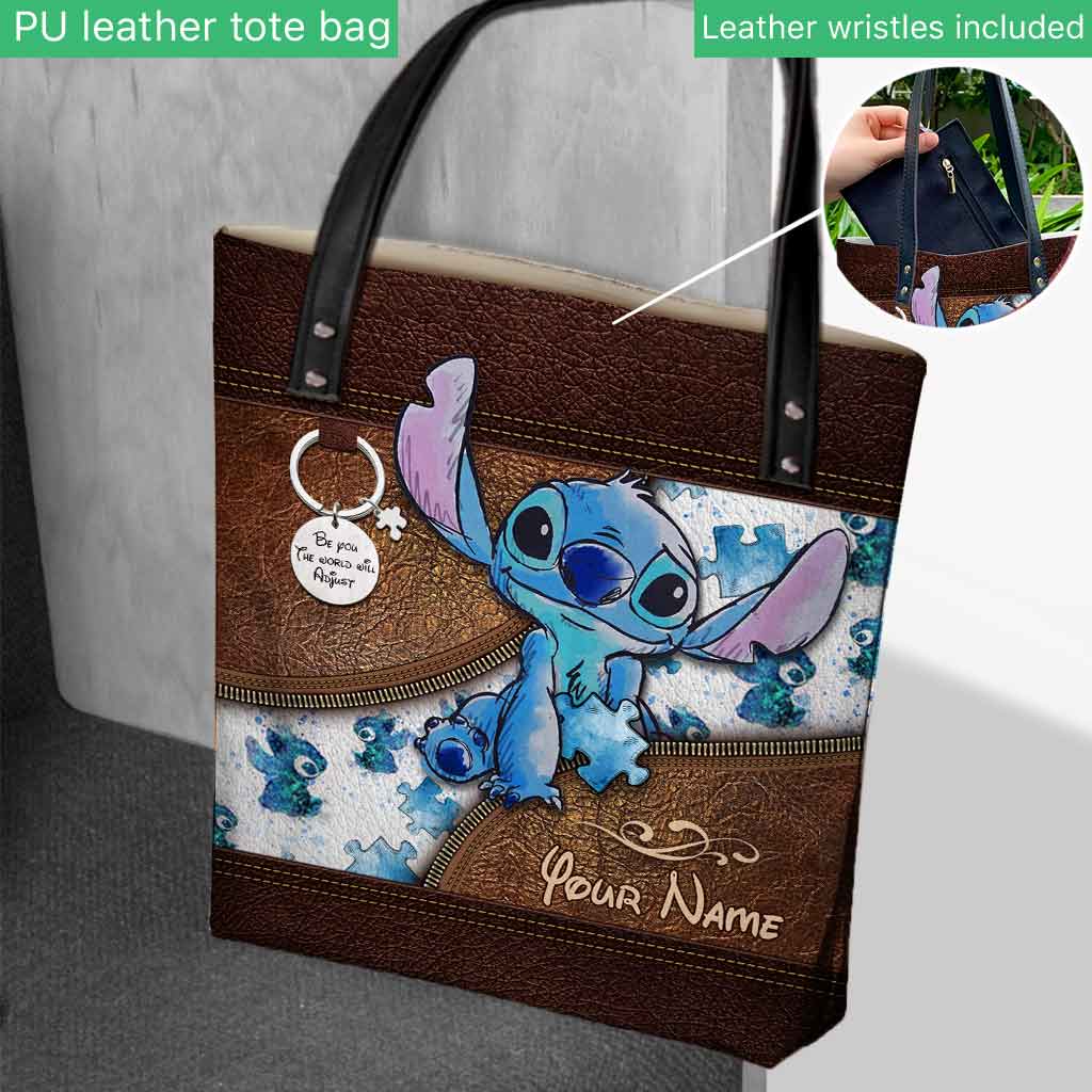 Personalized Autism Awareness Tote Bag Custom Name Gift Tote Bag GradoCreations