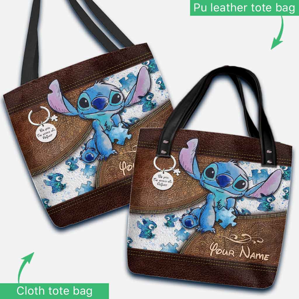 Personalized Autism Awareness Tote Bag Custom Name Gift Tote Bag GradoCreations