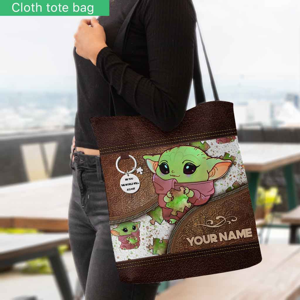 Personalized Autism Awareness Tote Bag Custom Name Gift Tote Bag GradoCreations