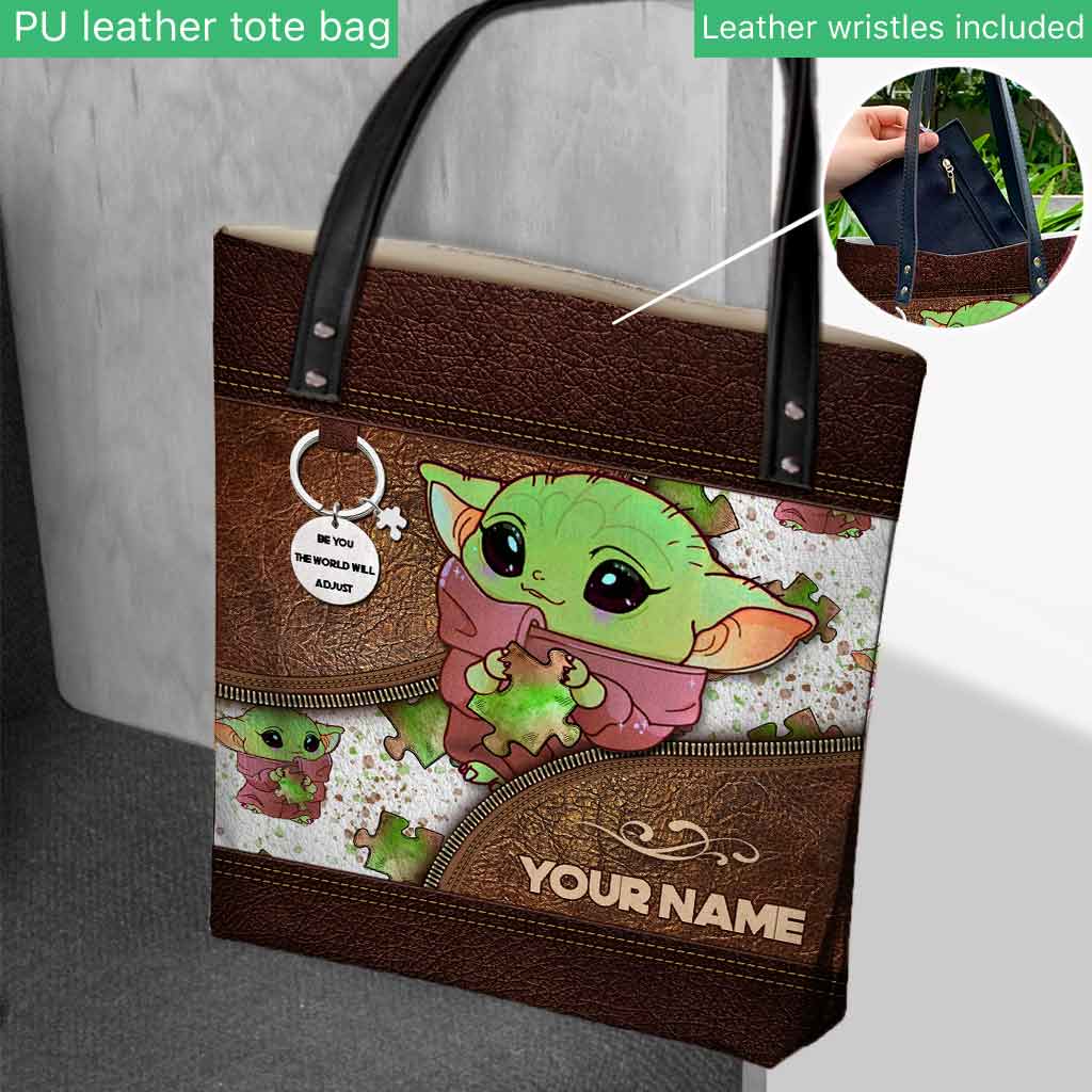 Personalized Autism Awareness Tote Bag Custom Name Gift Tote Bag GradoCreations