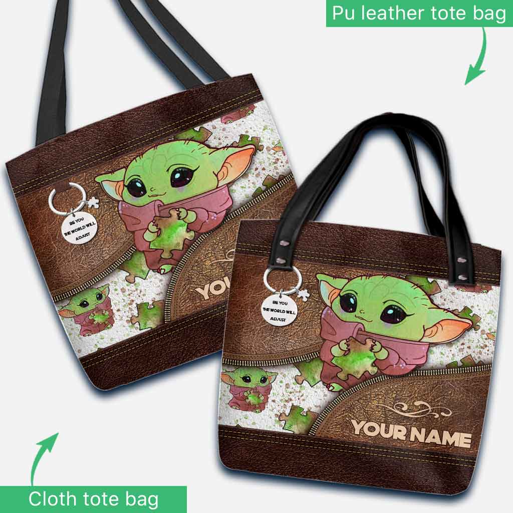 Personalized Autism Awareness Tote Bag Custom Name Gift Tote Bag GradoCreations