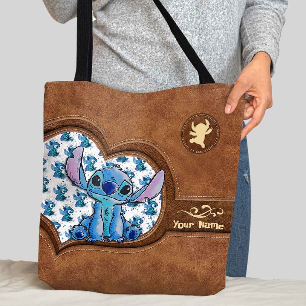 Personalized Tote Bag with Stitch Design Custom Name Gift for Mom Tote Bag GradoCreations