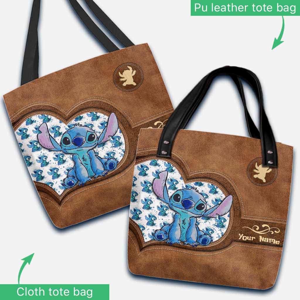 Personalized Tote Bag with Stitch Design Custom Name Gift for Mom Tote Bag GradoCreations