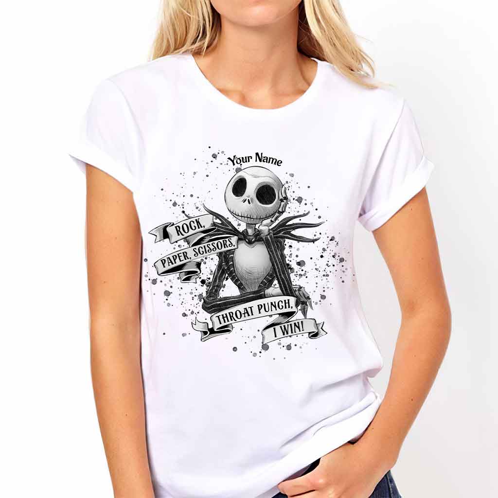Personalized Rock Paper Scissors T-Shirt & Hoodie Gift for Halloween T-shirt & Hoodie GradoCreations