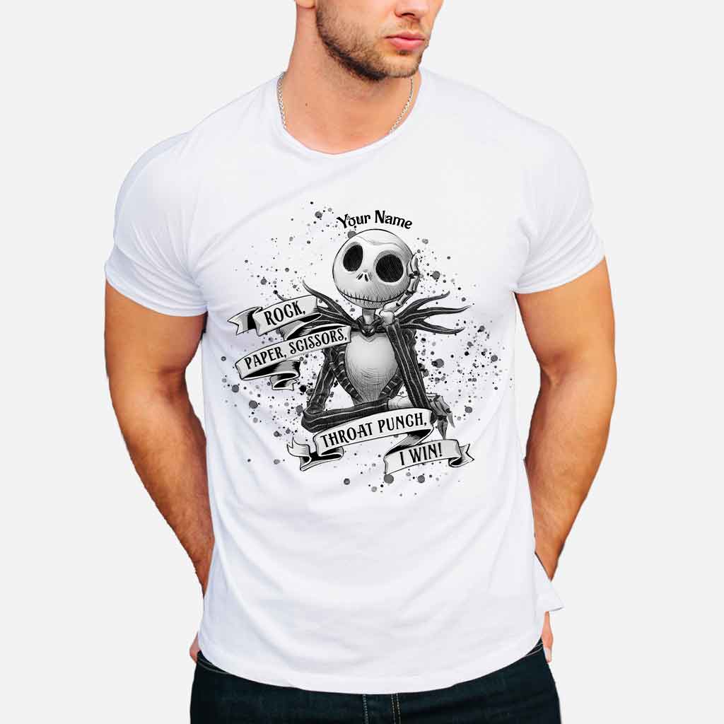 Personalized Rock Paper Scissors T-Shirt & Hoodie Gift for Halloween T-shirt & Hoodie GradoCreations
