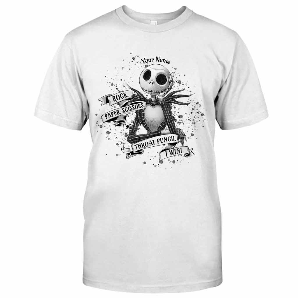 Personalized Rock Paper Scissors T-Shirt & Hoodie Gift for Halloween T-shirt & Hoodie GradoCreations