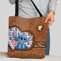 Personalized Independence Day Tote Bag with Stitch Design for Family Tote Bag GradoCreations