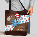Personalized Autism Awareness Tote Bag Custom Name Gift Tote Bag GradoCreations