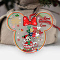Personalized Transparent Christmas Ornament for Grandma | Custom Holiday Gift One-sided Ornament GradoCreations