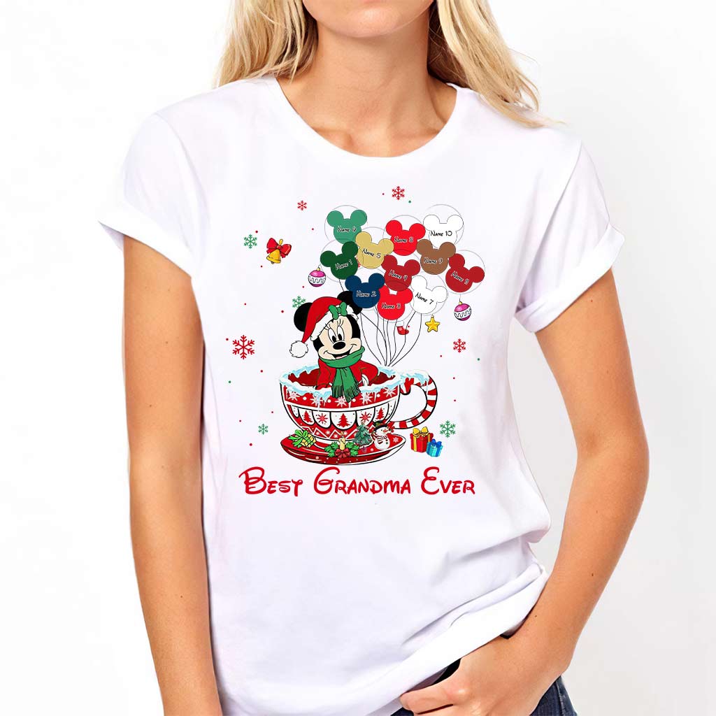 Personalized Christmas T-shirt & Hoodie for Grandma - Best Grandma Ever Gift T-shirt & Hoodie GradoCreations