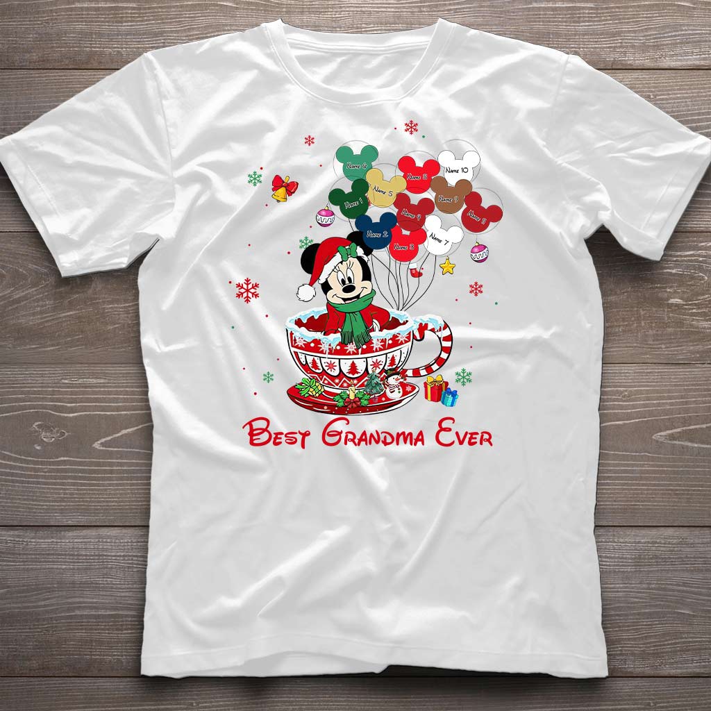 Personalized Christmas T-shirt & Hoodie for Grandma - Best Grandma Ever Gift T-shirt & Hoodie GradoCreations