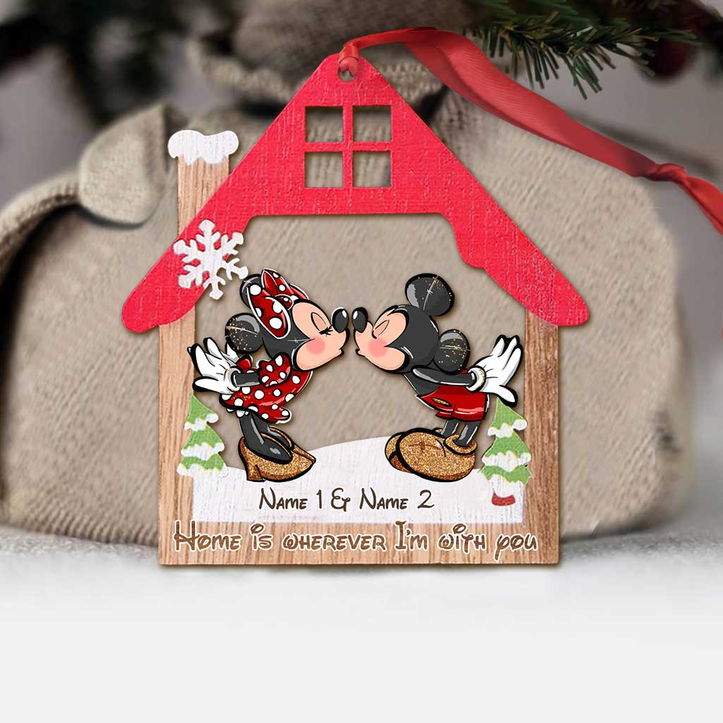 Personalized Christmas Mouse Ornament Custom Names Gift Ornament GradoCreations