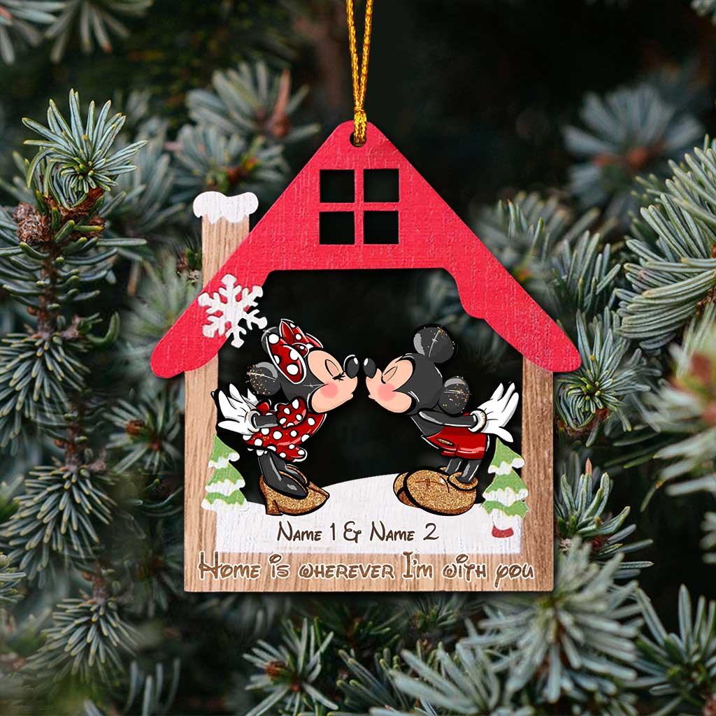 Personalized Christmas Mouse Ornament Custom Names Gift Ornament GradoCreations