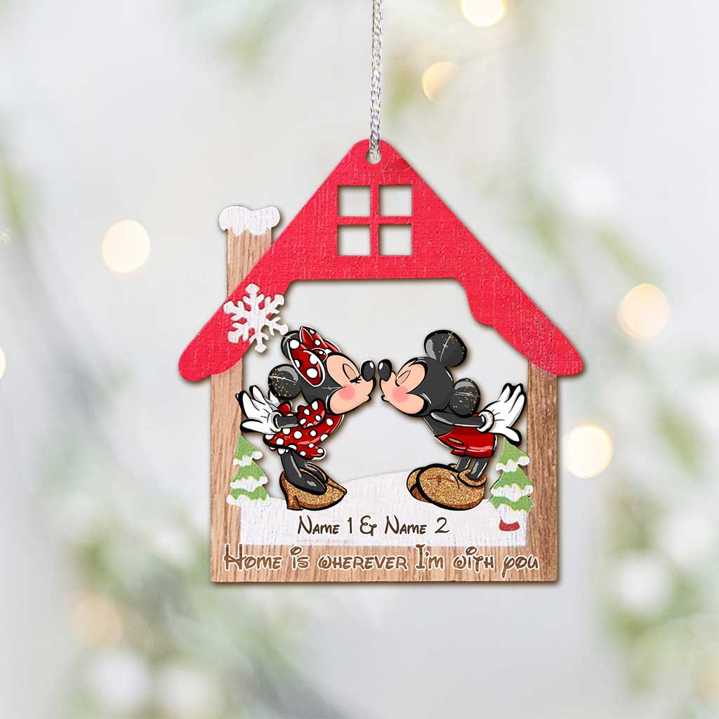 Personalized Christmas Mouse Ornament Custom Names Gift Ornament GradoCreations