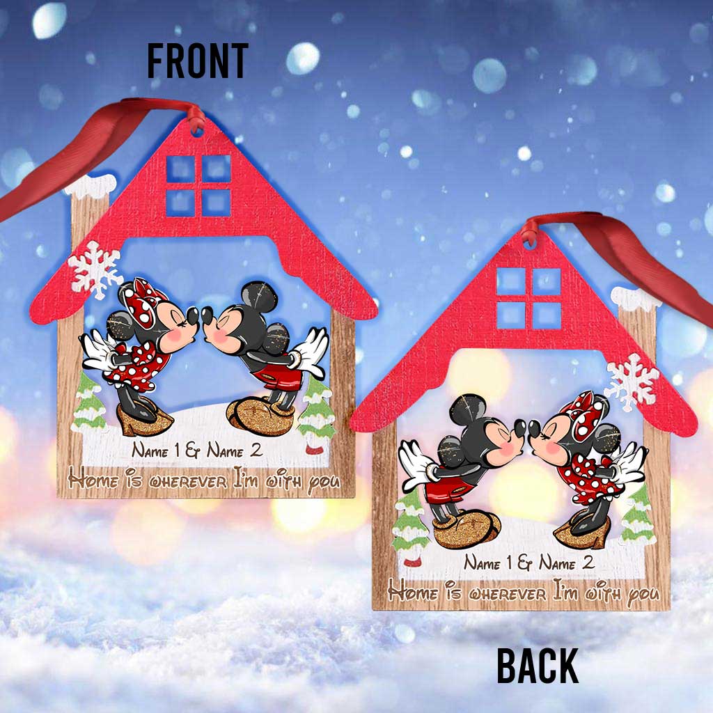 Personalized Christmas Mouse Ornament Custom Names Gift Ornament GradoCreations