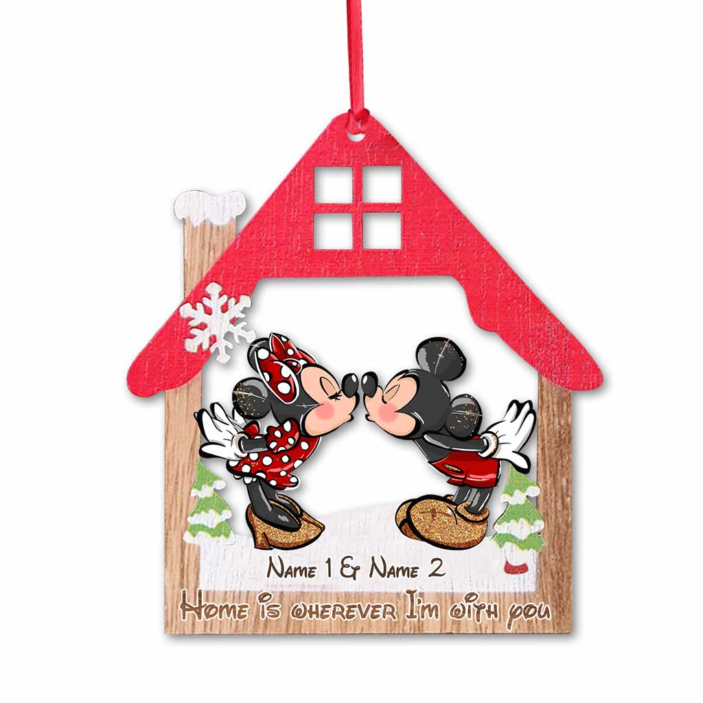 Personalized Christmas Mouse Ornament Custom Names Gift Ornament GradoCreations