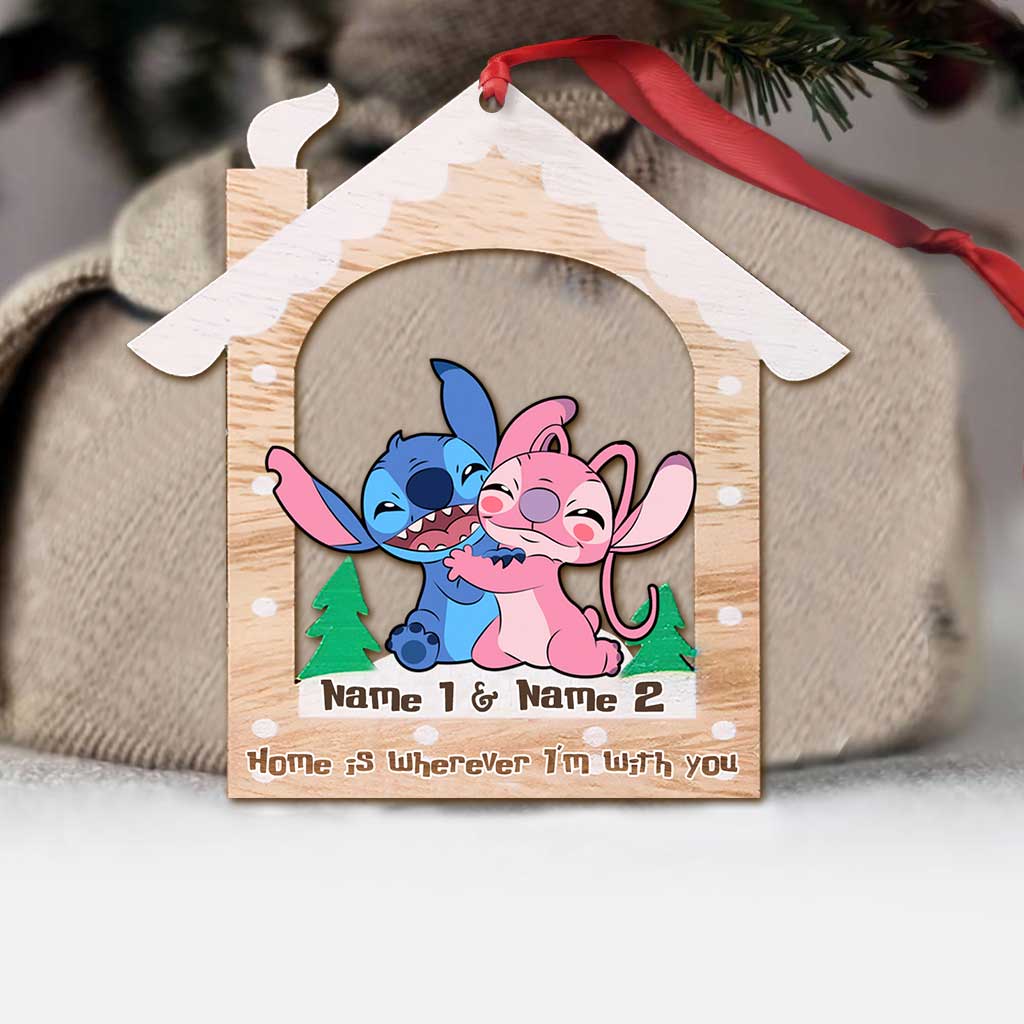 Personalized Ohana Ornament Custom Names Christmas Gift Ornament GradoCreations