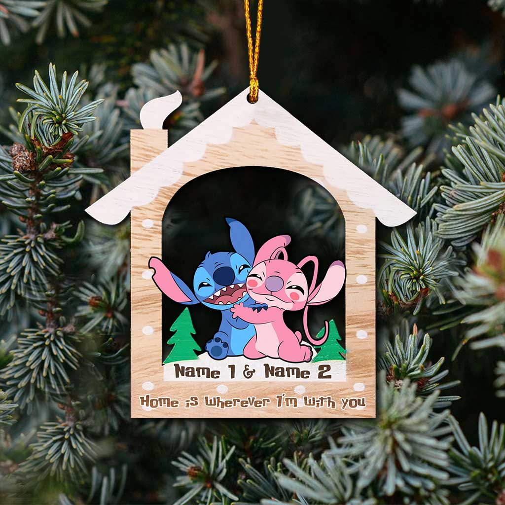 Personalized Ohana Ornament Custom Names Christmas Gift Ornament GradoCreations