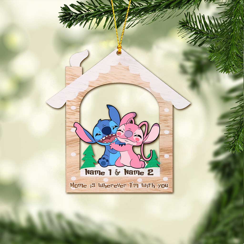 Personalized Ohana Ornament Custom Names Christmas Gift Ornament GradoCreations