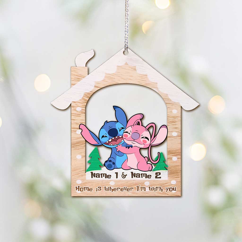 Personalized Ohana Ornament Custom Names Christmas Gift Ornament GradoCreations