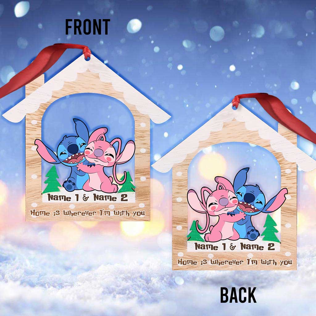 Personalized Ohana Ornament Custom Names Christmas Gift Ornament GradoCreations