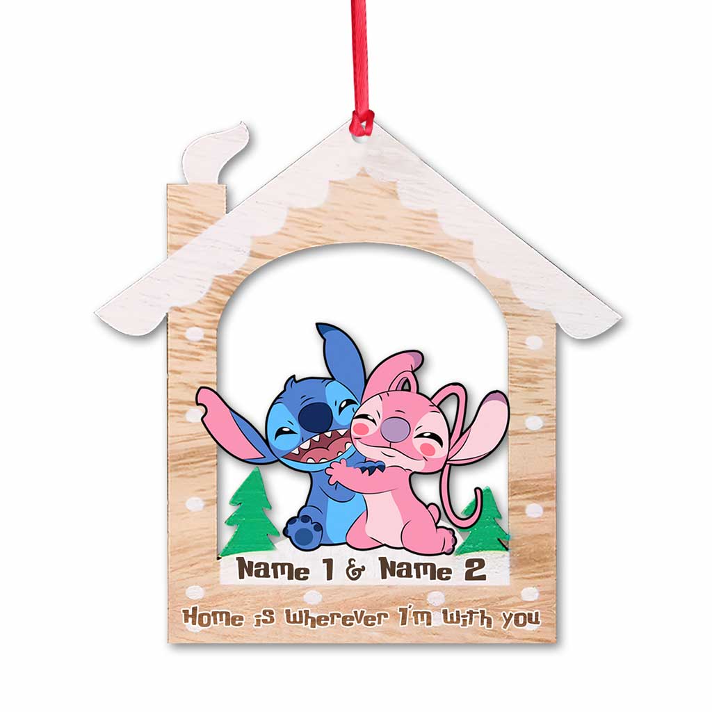 Personalized Ohana Ornament Custom Names Christmas Gift Ornament GradoCreations