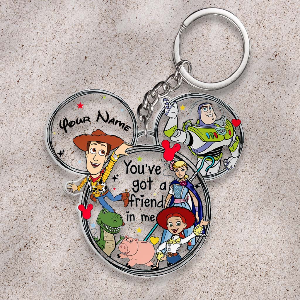 Personalized Wonderland Mouse Keychain Custom Name Gift for Kids Keychain GradoCreations