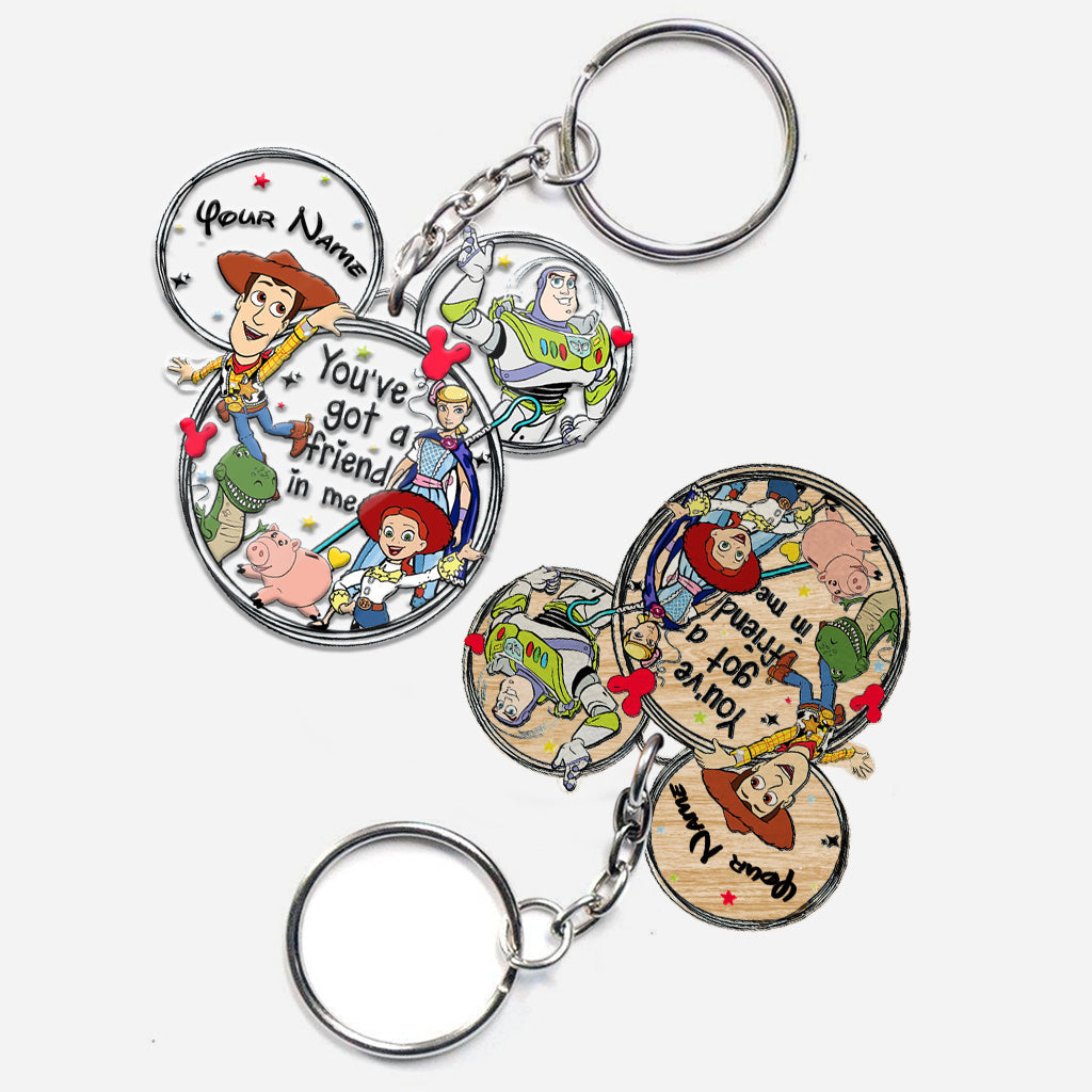 Personalized Wonderland Mouse Keychain Custom Name Gift for Kids Keychain GradoCreations