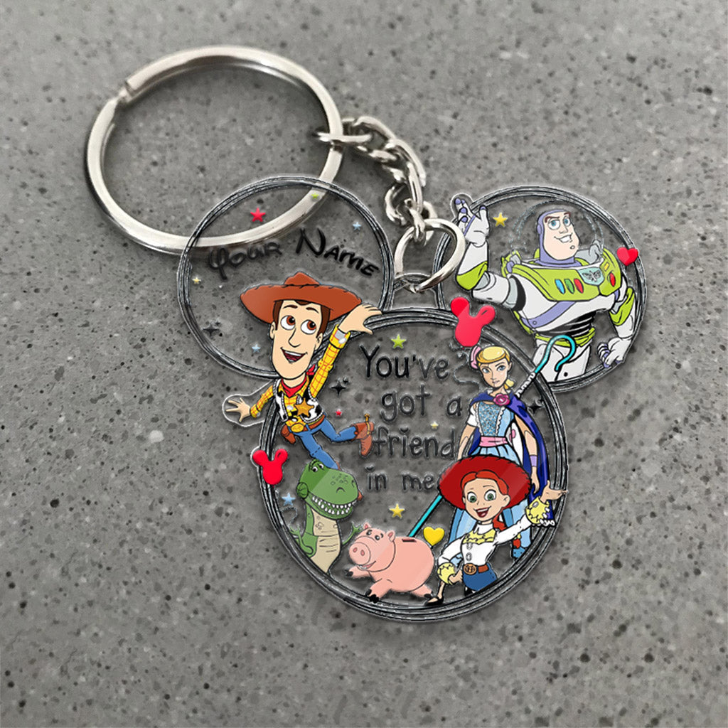 Personalized Wonderland Mouse Keychain Custom Name Gift for Kids Keychain GradoCreations