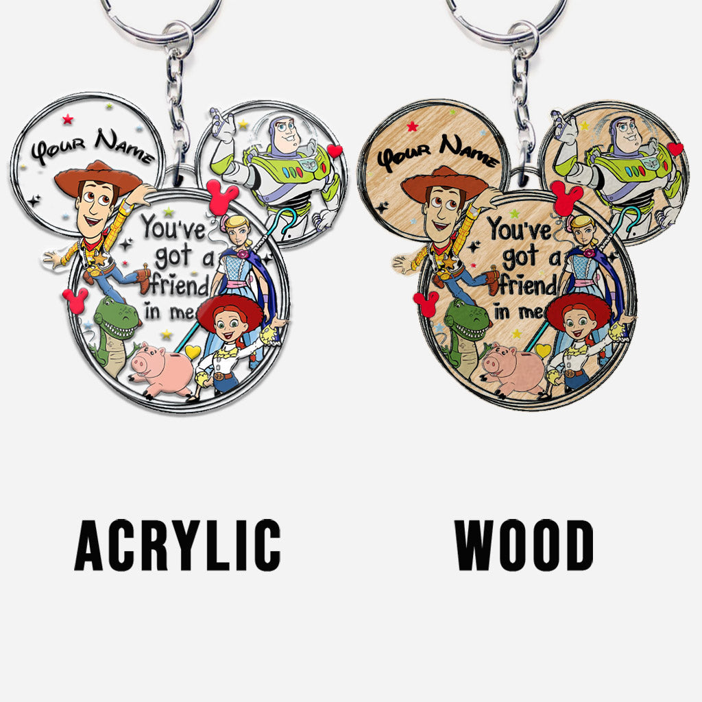 Personalized Wonderland Mouse Keychain Custom Name Gift for Kids Keychain GradoCreations