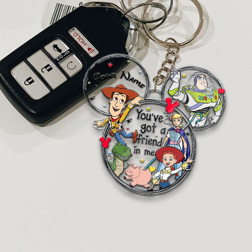 Personalized Wonderland Mouse Keychain Custom Name Gift for Kids Keychain GradoCreations