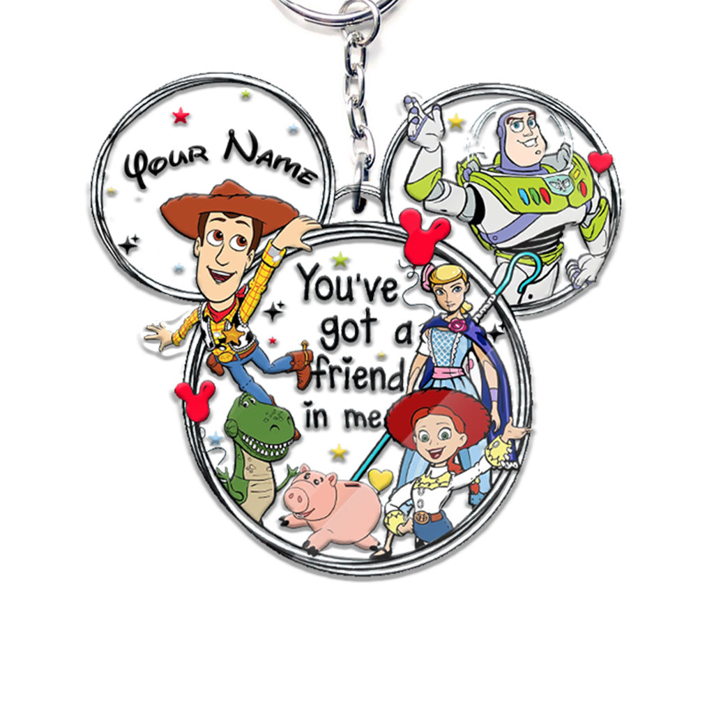 Personalized Wonderland Mouse Keychain Custom Name Gift for Kids Keychain GradoCreations