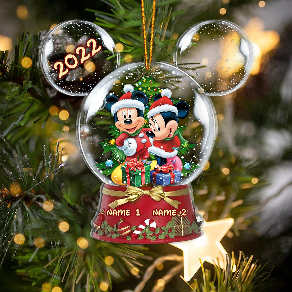 Personalized Winter Wonderland Mouse Acrylic Ornament Gift One-sided Ornament GradoCreations