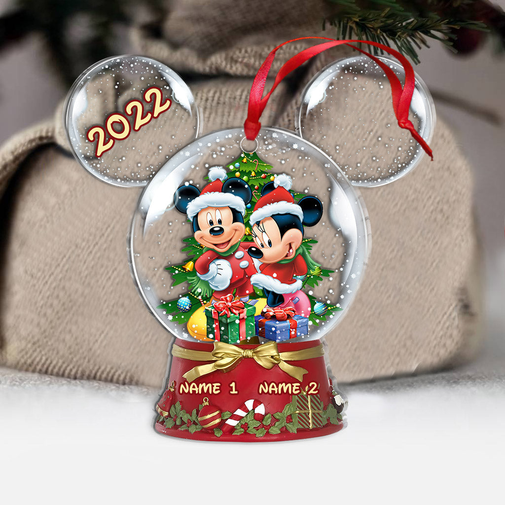 Personalized Winter Wonderland Mouse Acrylic Ornament Gift One-sided Ornament GradoCreations