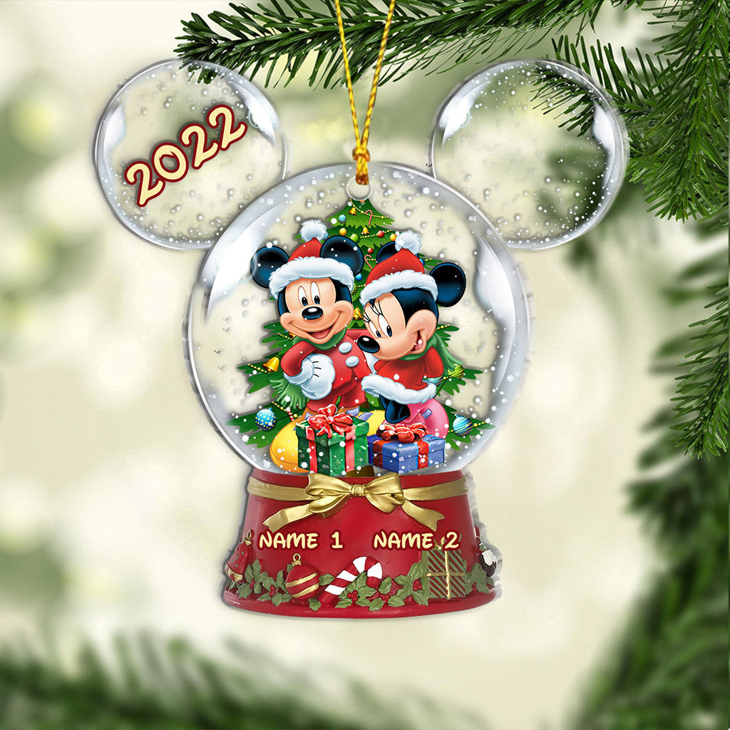 Personalized Winter Wonderland Mouse Acrylic Ornament Gift One-sided Ornament GradoCreations