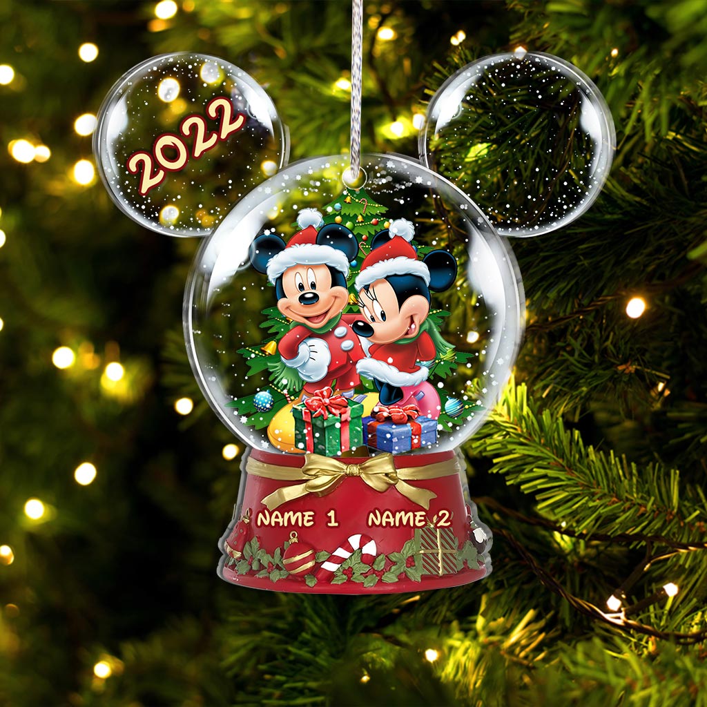 Personalized Winter Wonderland Mouse Acrylic Ornament Gift One-sided Ornament GradoCreations