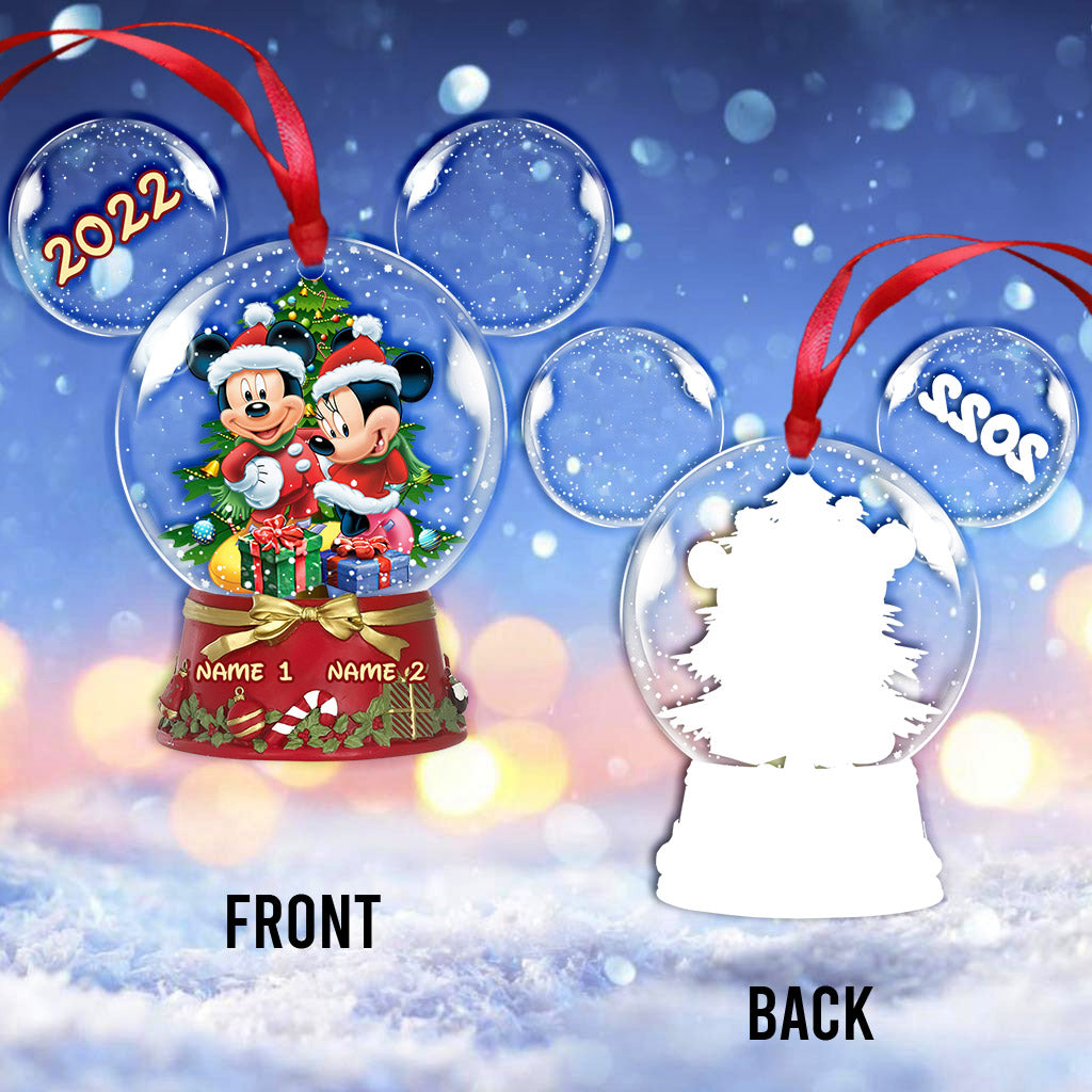 Personalized Winter Wonderland Mouse Acrylic Ornament Gift One-sided Ornament GradoCreations