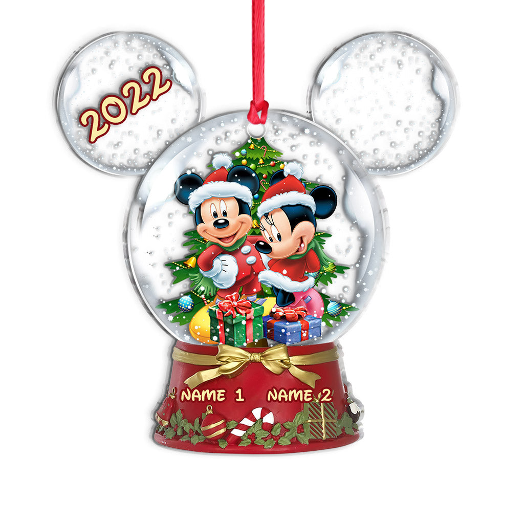 Personalized Winter Wonderland Mouse Acrylic Ornament Gift One-sided Ornament GradoCreations