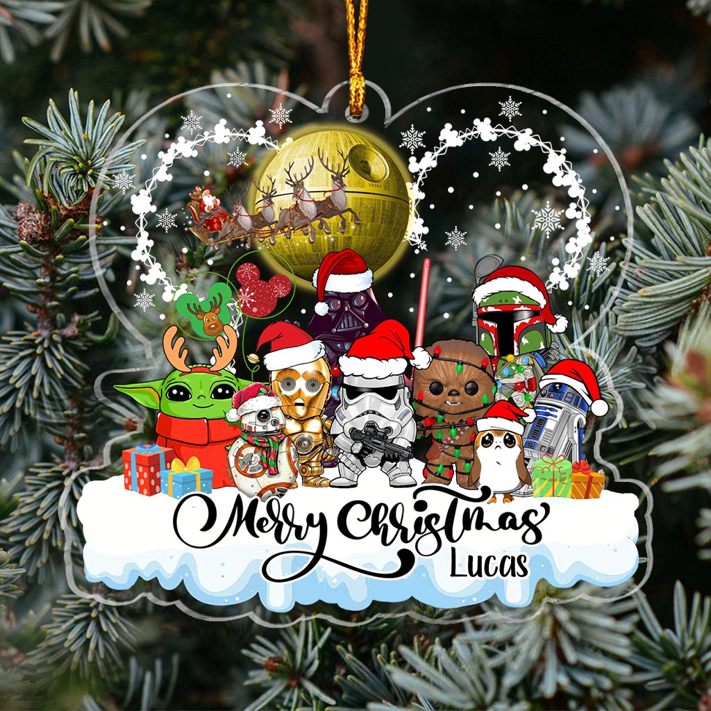 Personalized Star Wars Christmas Ornament Custom Name Gift Ornament GradoCreations