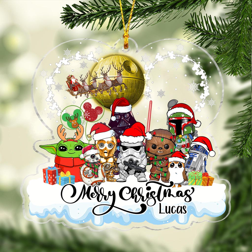Personalized Star Wars Christmas Ornament Custom Name Gift Ornament GradoCreations