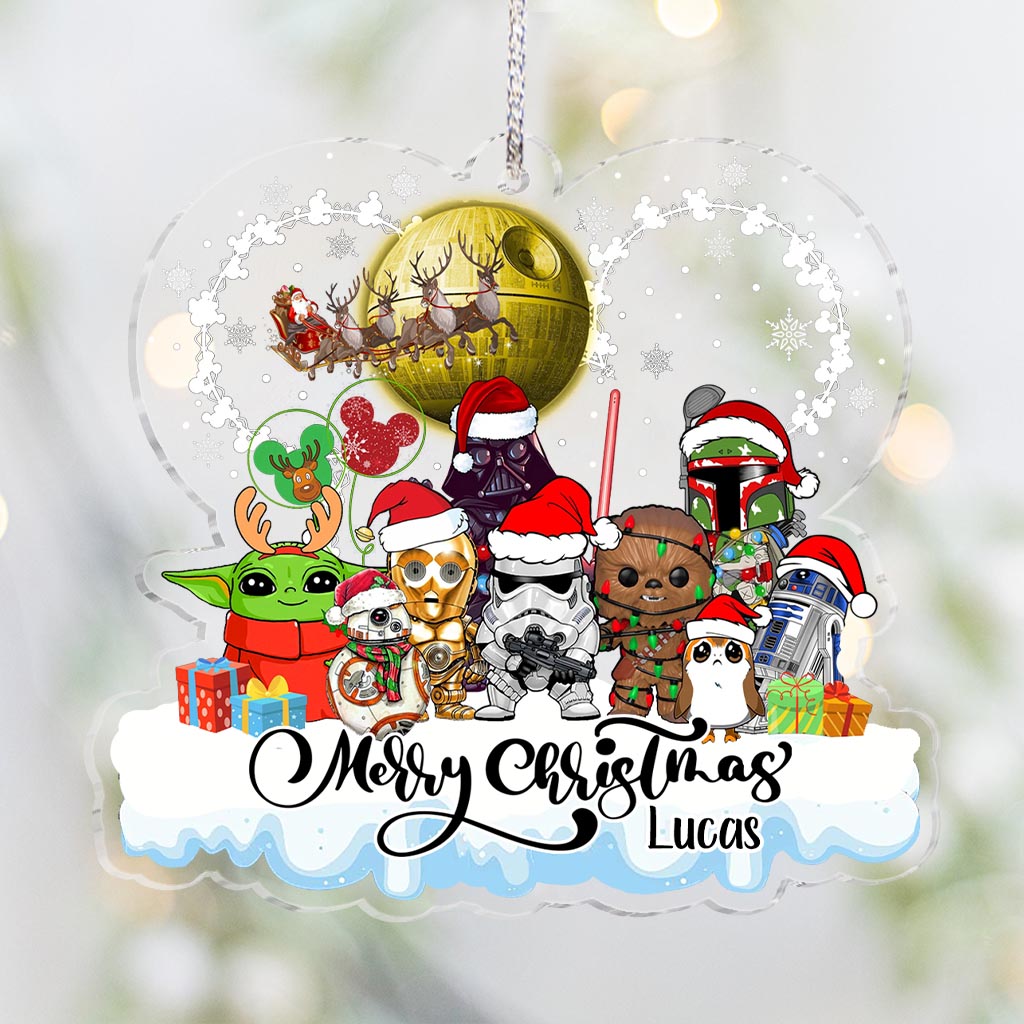 Personalized Star Wars Christmas Ornament Custom Name Gift Ornament GradoCreations