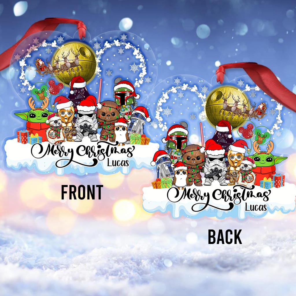 Personalized Star Wars Christmas Ornament Custom Name Gift Ornament GradoCreations