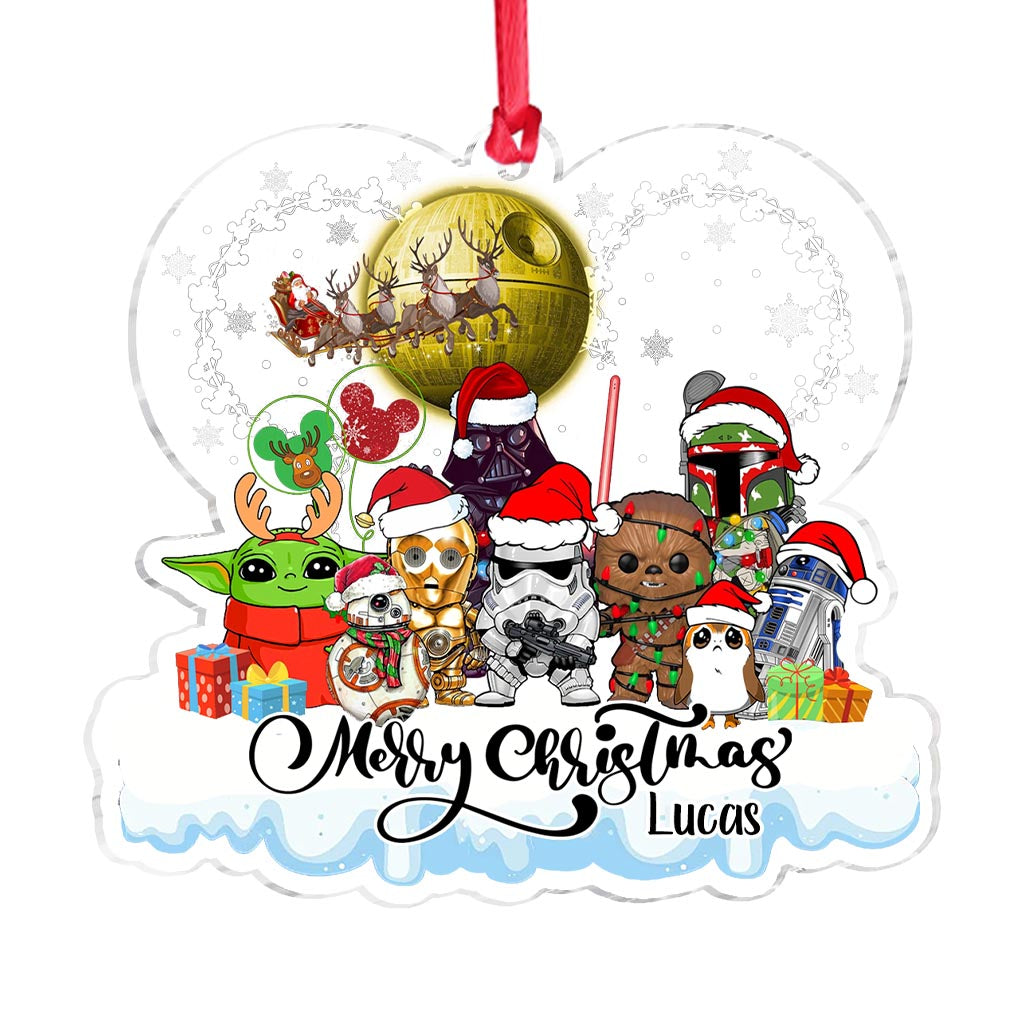 Personalized Star Wars Christmas Ornament Custom Name Gift Ornament GradoCreations