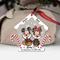 Personalized Christmas Mouse Ornament Custom Names Gift Ornament GradoCreations