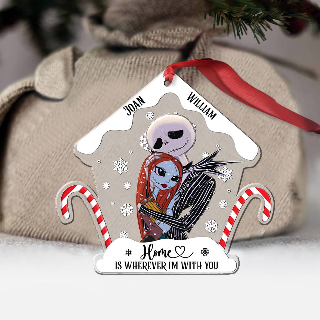Personalized Nightmare Before Christmas Ornament Custom Name Gift for Couple Ornament GradoCreations