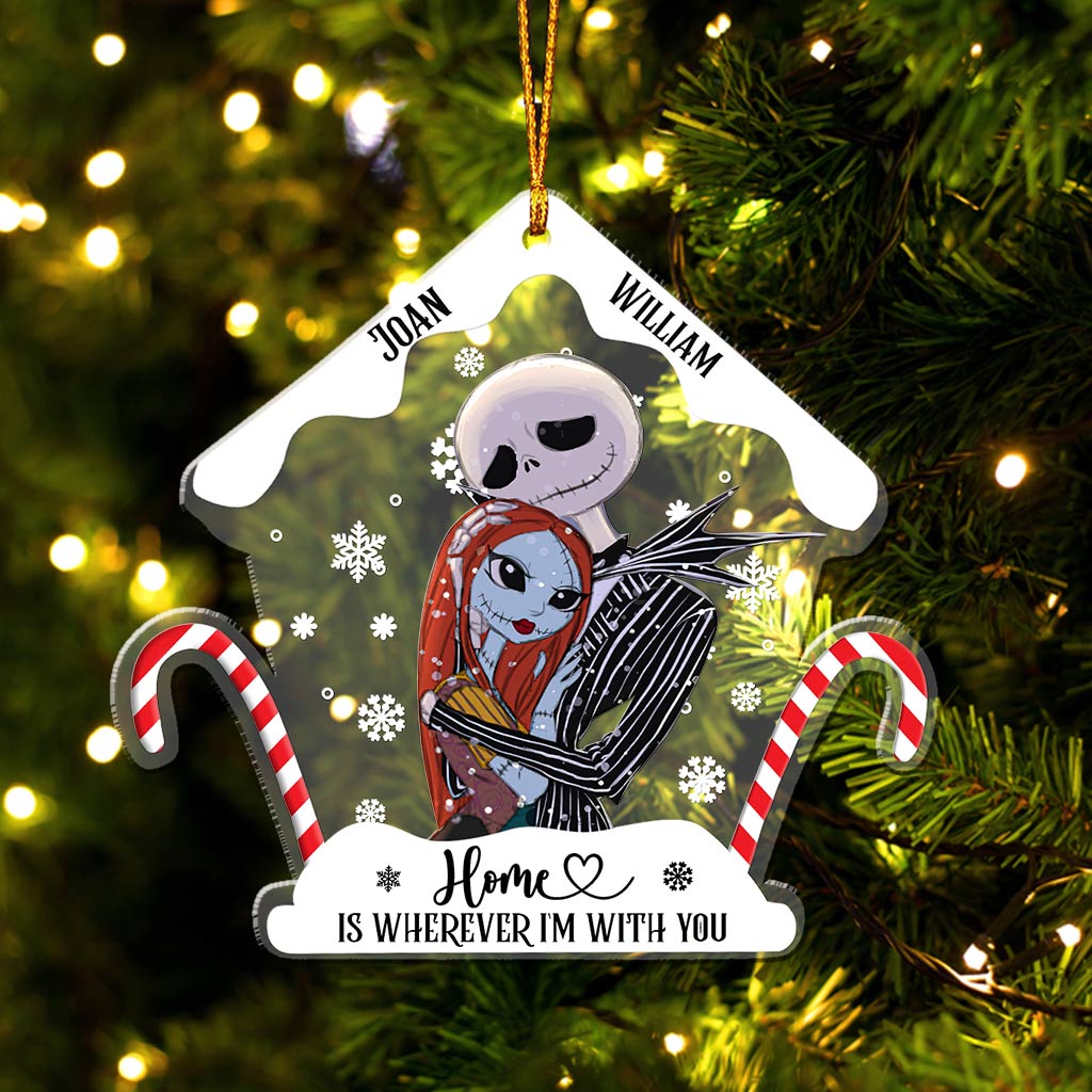 Personalized Nightmare Before Christmas Ornament Custom Name Gift for Couple Ornament GradoCreations