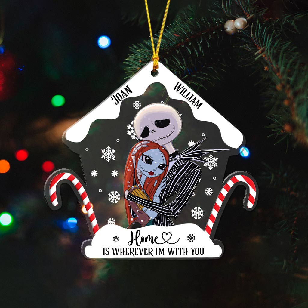 Personalized Nightmare Before Christmas Ornament Custom Name Gift for Couple Ornament GradoCreations