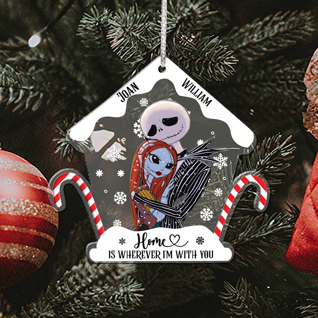 Personalized Nightmare Before Christmas Ornament Custom Name Gift for Couple Ornament GradoCreations