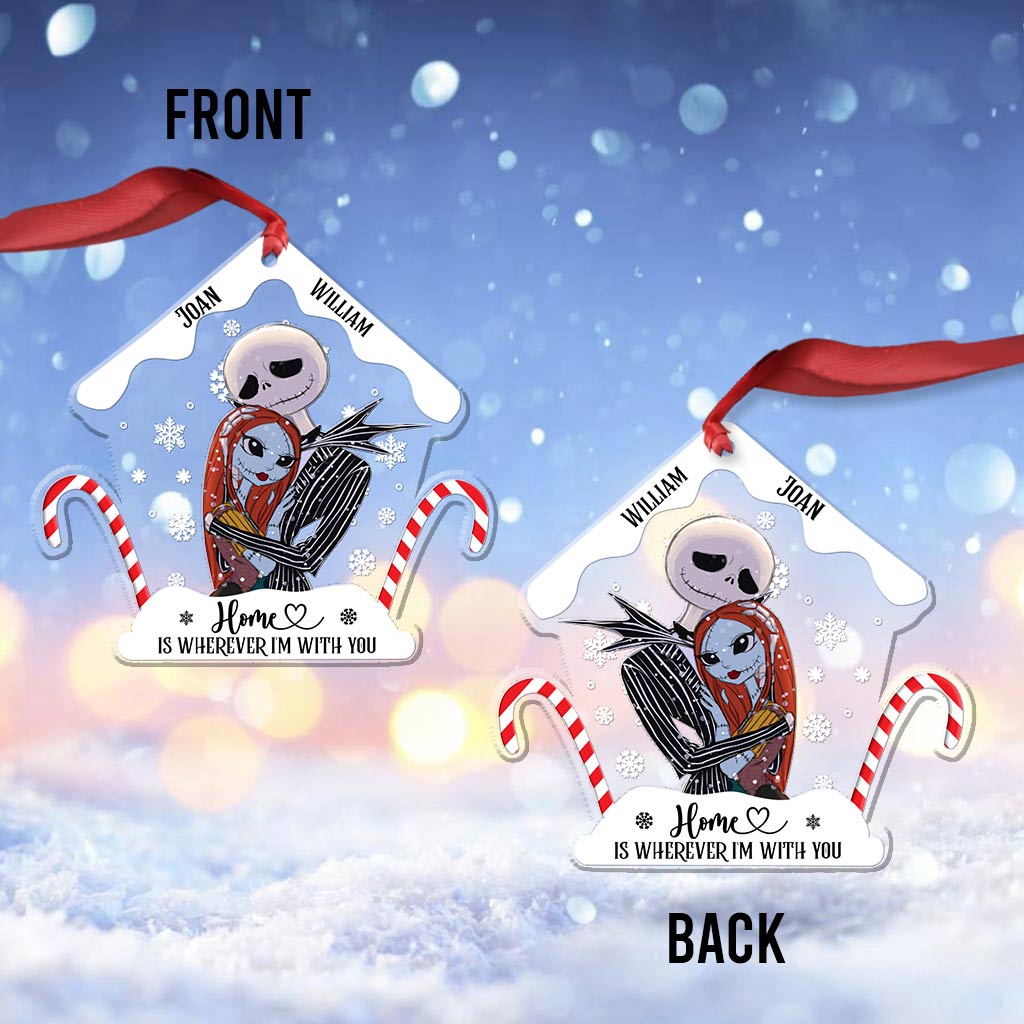 Personalized Nightmare Before Christmas Ornament Custom Name Gift for Couple Ornament GradoCreations
