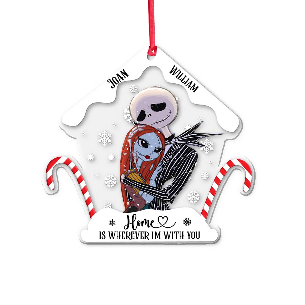 Personalized Nightmare Before Christmas Ornament Custom Name Gift for Couple Ornament GradoCreations